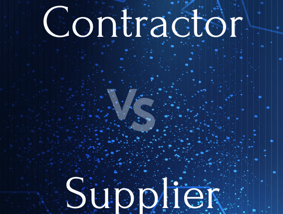 Contractor and Supplier Relationship Management